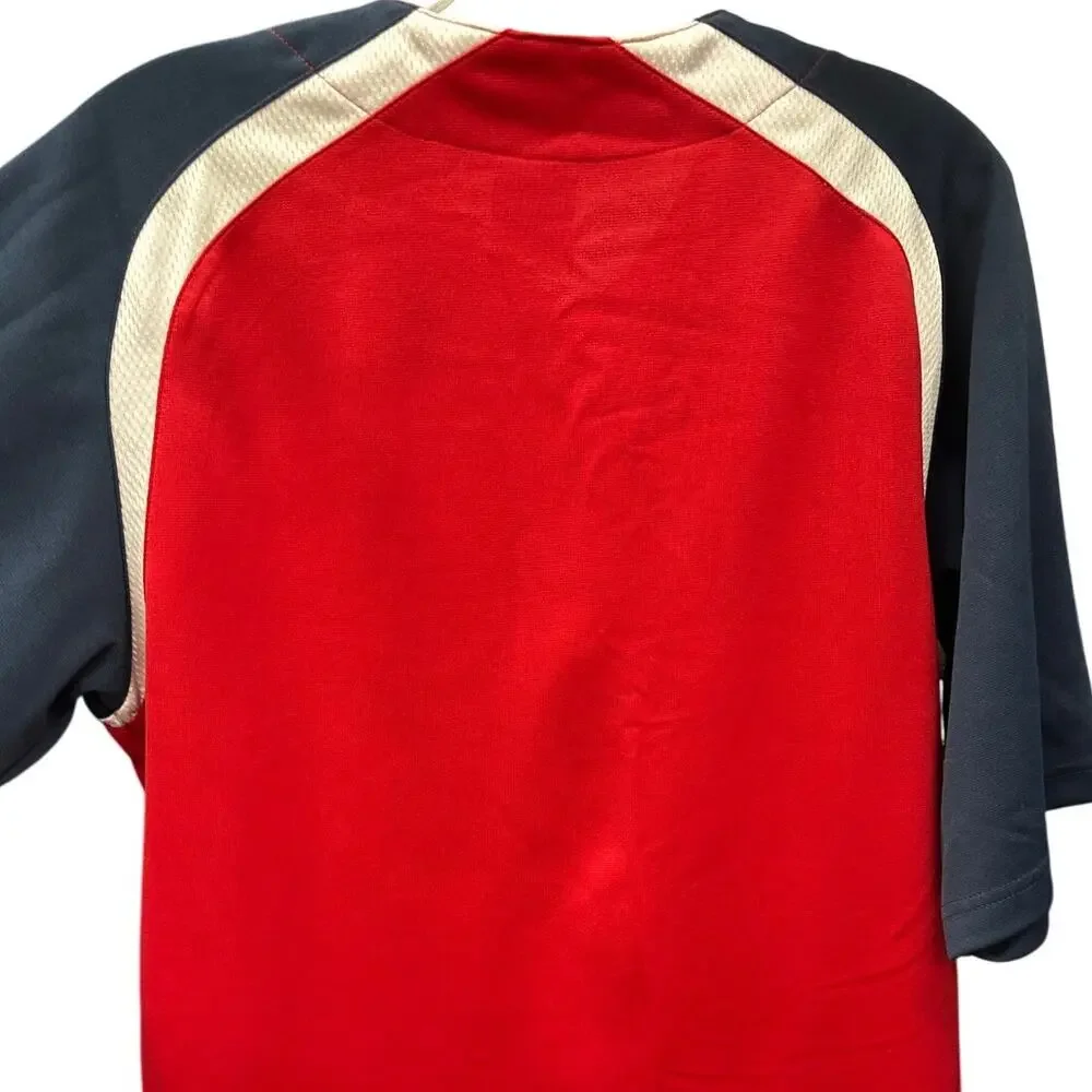 Vintage Dynasty California Angels Baseball Jersey Red Blue Medium 38-40